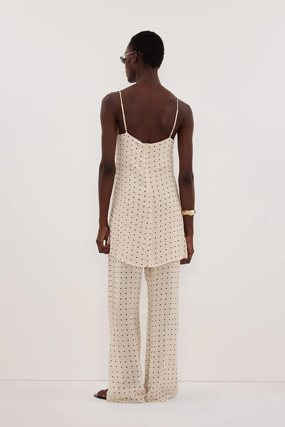VANESSA SANDSTONE SLEEVELESS SPOT CAMI TOP - Image 4