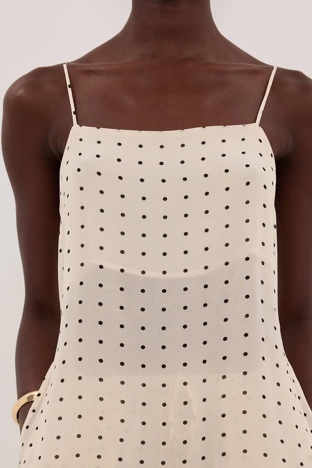 VANESSA SANDSTONE SLEEVELESS SPOT CAMI TOP - Image 5