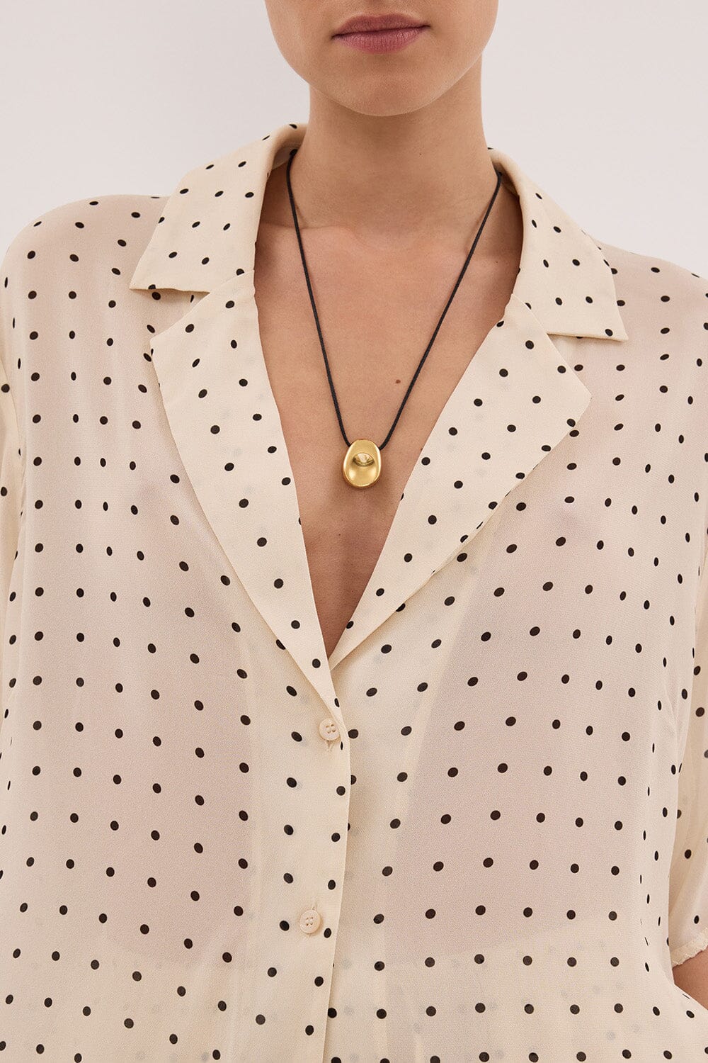 VANESSA SANDSTONE OVERSIZED SHORT SLEEVE RESORT SHIRT - Image 7