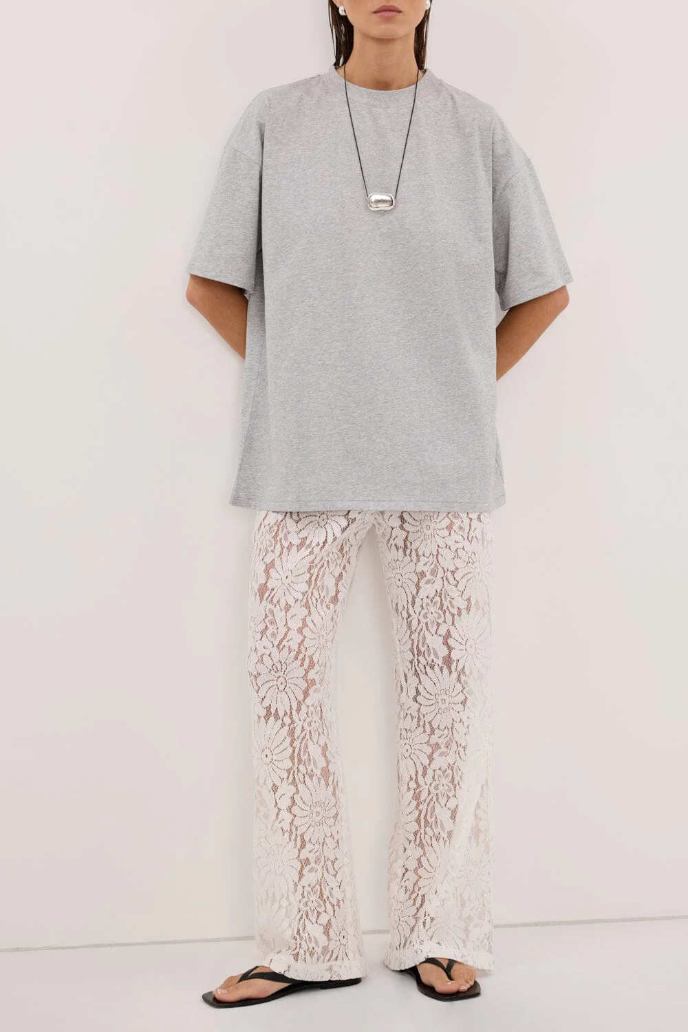 WILMA WHITE LACE PANT - Image 2