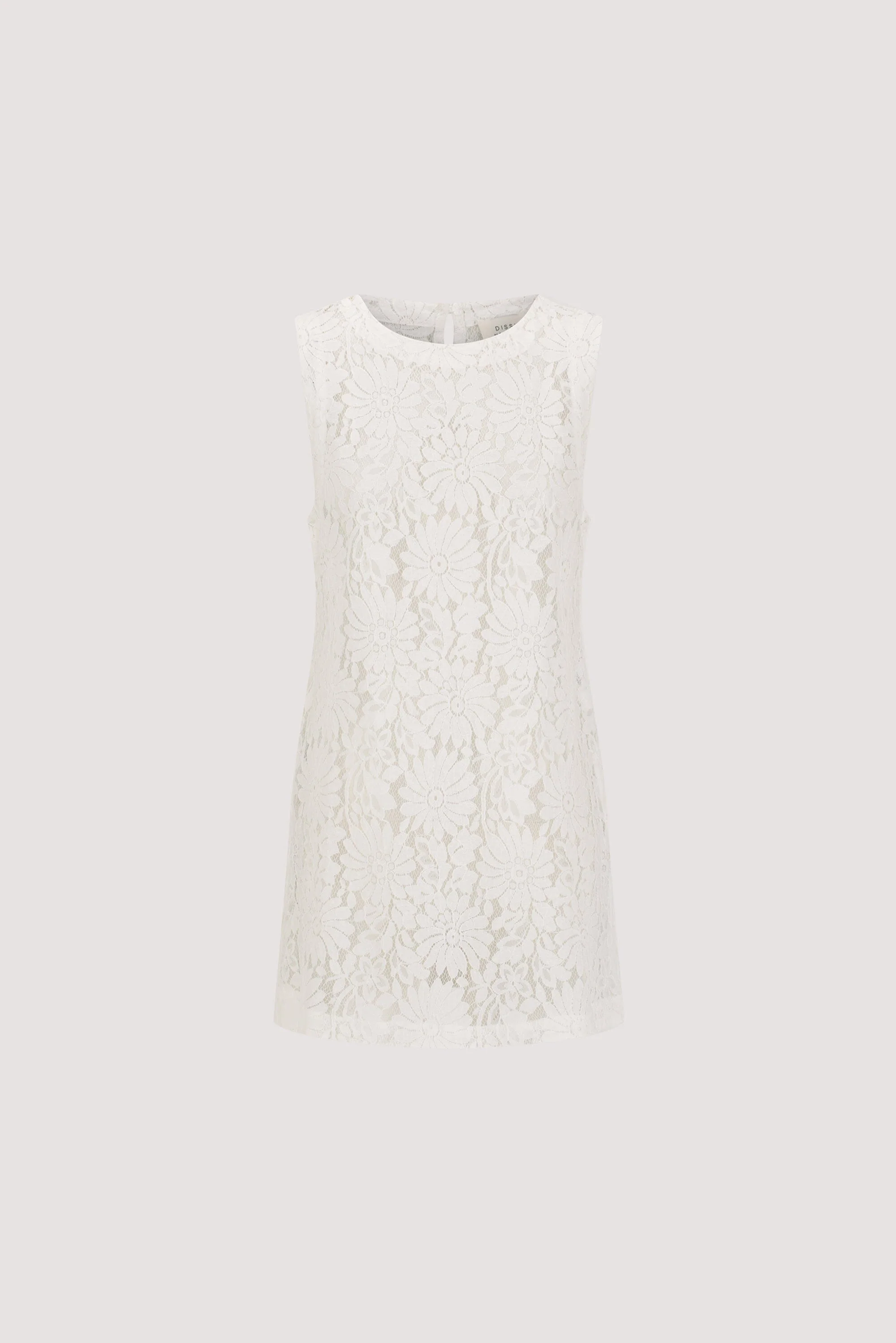 WILMA WHITE SLEEVELESS LACE TUNIC - Image 6